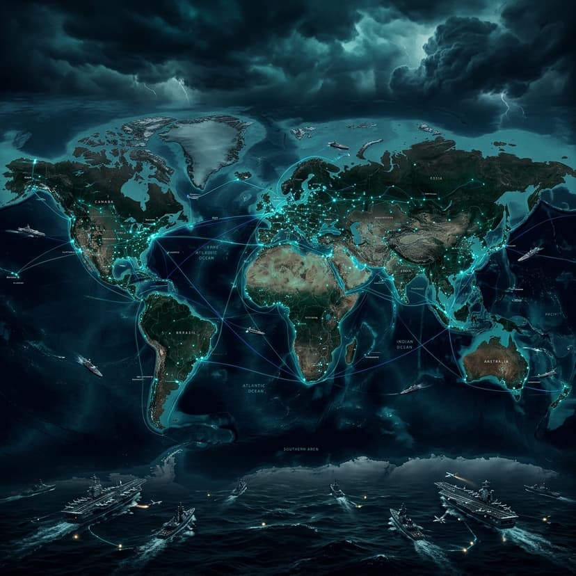Standing armies spanning the globe